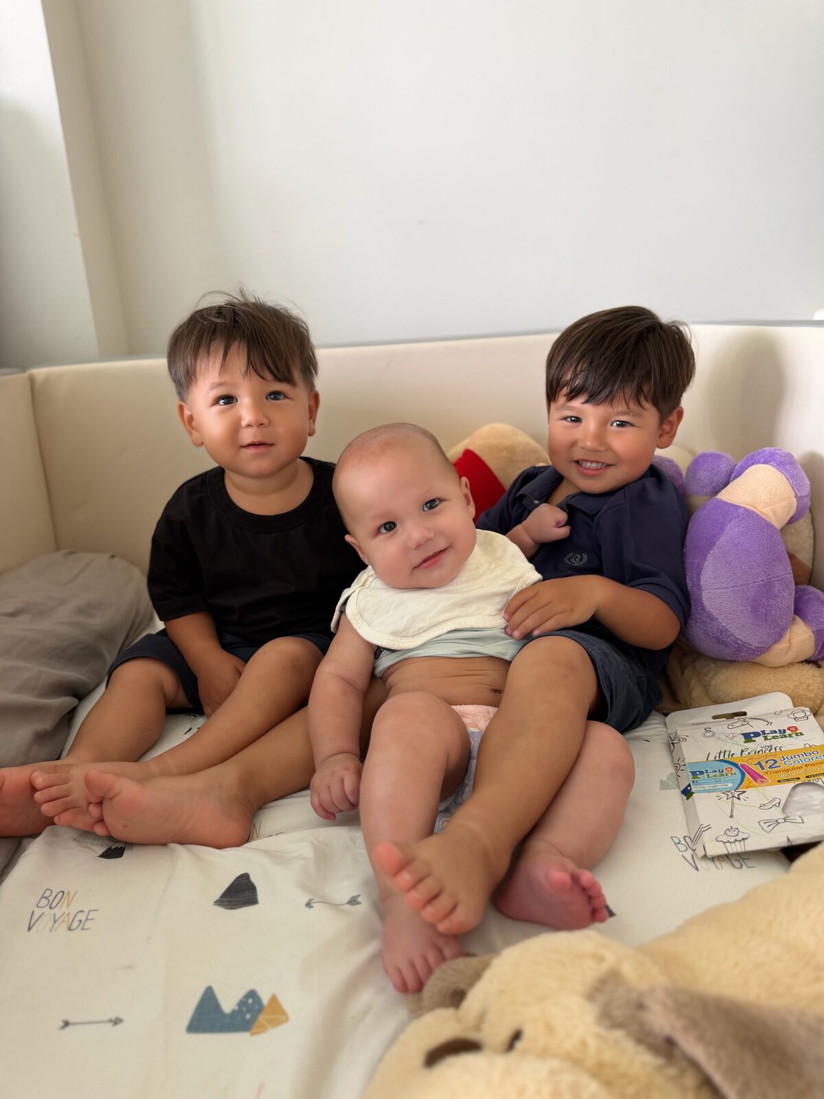 Lincoln, Martin, and William, the three Cunningham sons